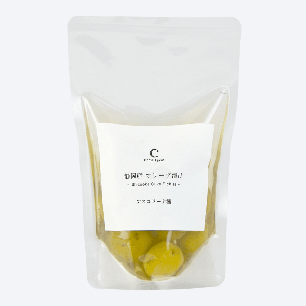 【特大品種】静岡産 オリーブ漬け 80g(限定アスコラーナ種) - crea farm オンラインショップ