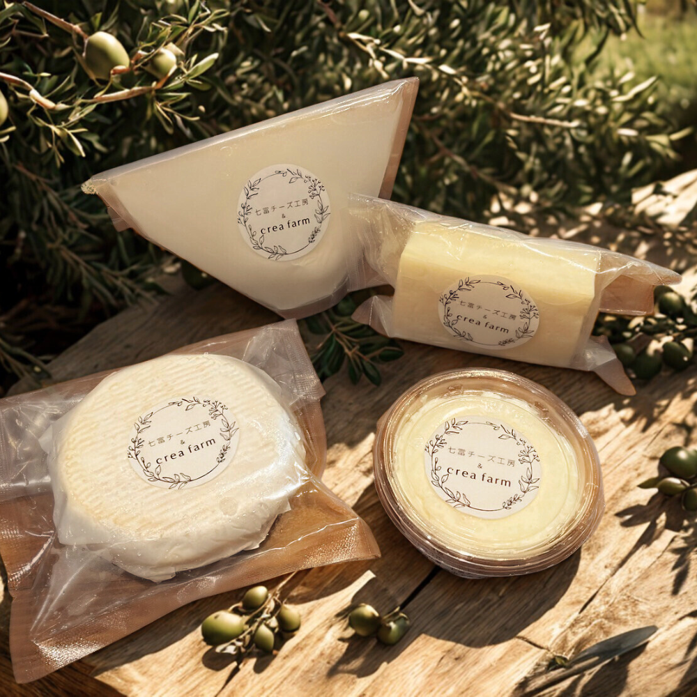 【国際コンクール受賞記念特別販売】crea farm のオリーブオイルと富士山フレッシュチーズのセット