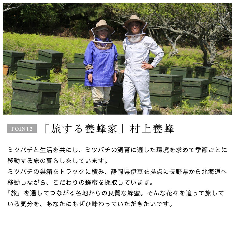 旅する養蜂家が北海道菩提樹から採取した豊潤な蜂蜜 130g