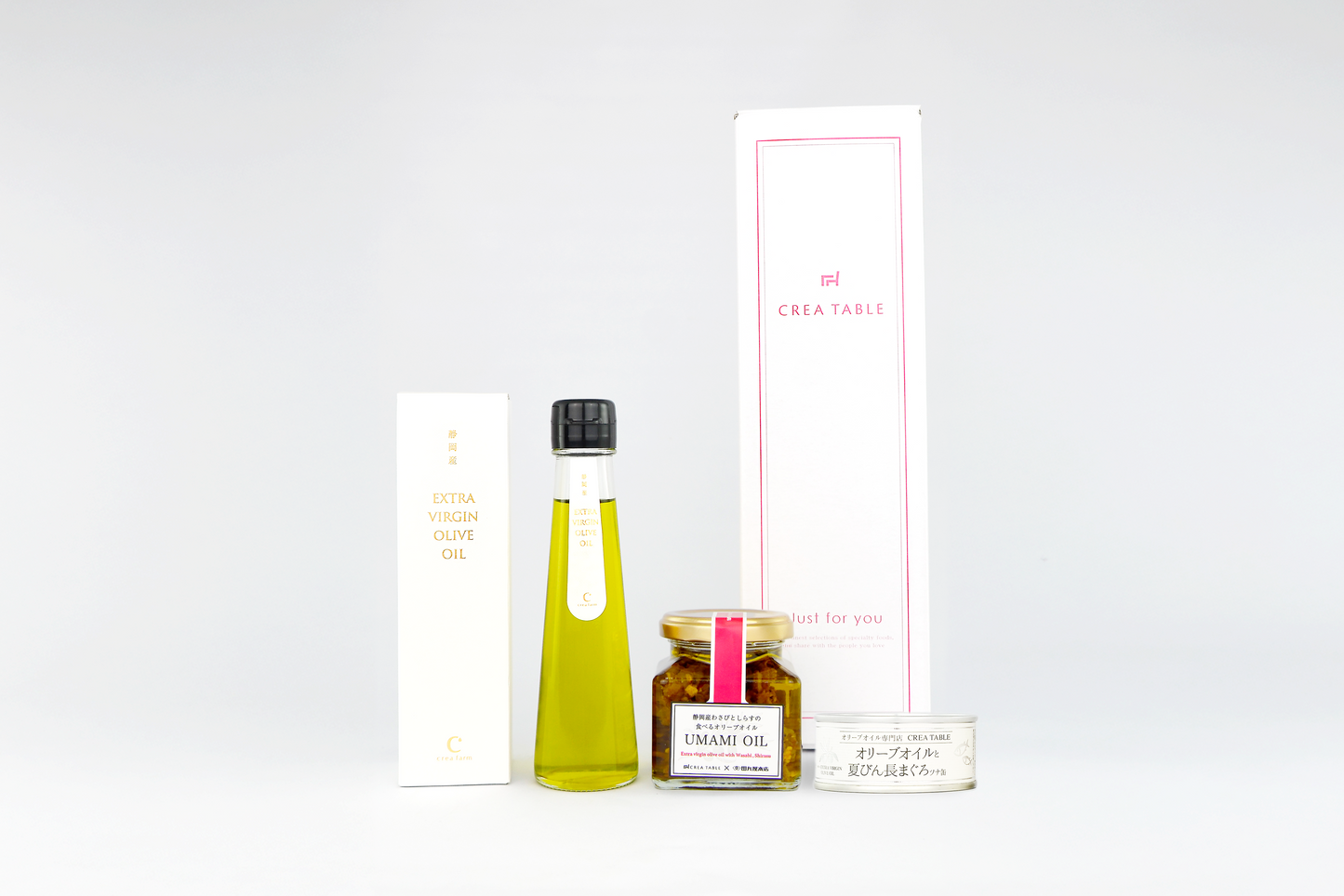 静岡産オリーブオイルとUMAMI OILとツナ缶セット